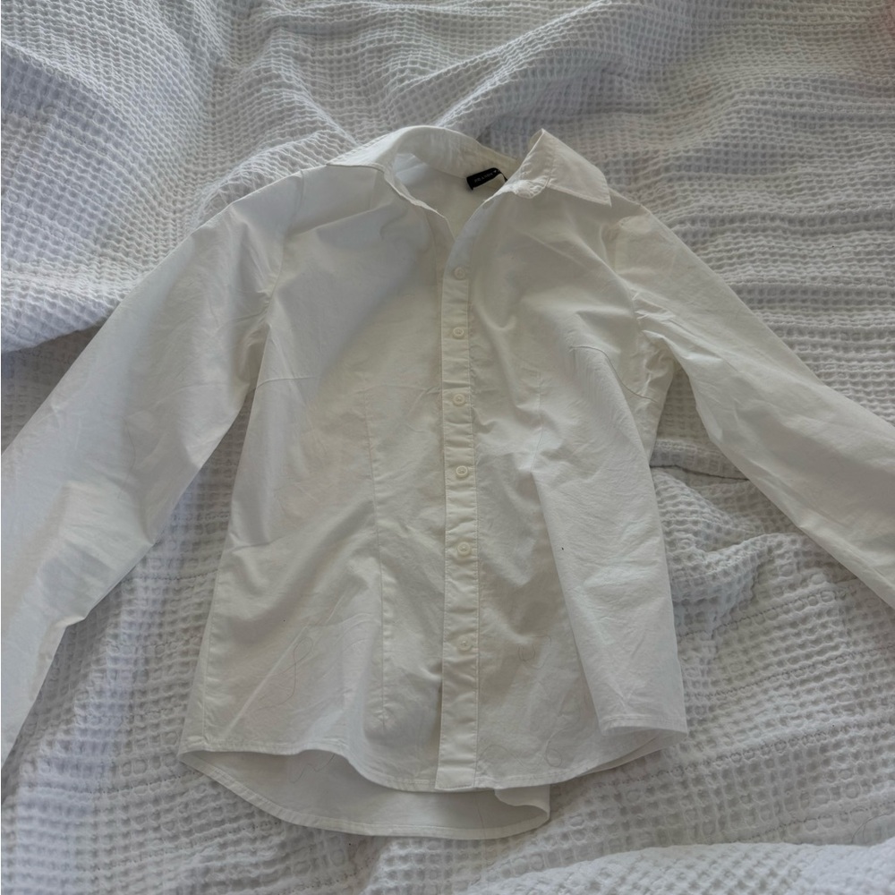 Brandy White Button Down Shirt